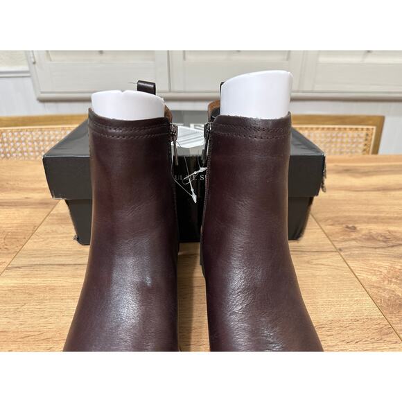 Naturalizer Darry Bootie Dark Brown Leather Size 6 NIB Water Repellant Platform - Picture 6 of 14